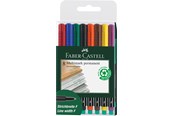 Kirjoitus- ja piirustustarvikkeet - Faber-Castell Marker Multimark permanent F wallet of 8 - 151309