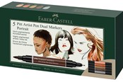 Kirjoitus- ja piirustustarvikkeet - Faber-Castell India ink PAP Dual Marker 5x portrait - 162009