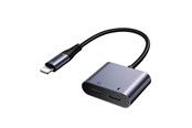 USB hub - Joyroom 2-in-1 Audio adapter SY-L02 Lightning to Double Lightning (black) USB hub - Musta - SY-L02