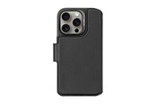 Puhelin - Kannet ja kotelot - Decoded Leather Detachable Wallet for iPhone 16 Pro Black - D25IPO16PDW5BK