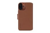 Puhelin - Kannet ja kotelot - Decoded Leather Detachable Wallet for iPhone 16 Plus Tan - D25IPO16PLDW5TN