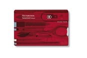 Kirjoituspöytätarvikkeet - Victorinox SWISSCARD red transparent - 0.7100.T