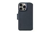 Puhelin - Kannet ja kotelot - Decoded Leather Detachable Wallet for iPhone 16 Pro Navy - D25IPO16PDW5NY