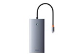 USB kaapelit - Baseus PortalJoy 13-in-1 Hub USB-C to HDMI+DP+VGA+C+USB+PD+RJ45+SD/TF+3.5mm (gray) - B00053002811-01