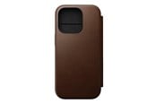 Puhelin - Kannet ja kotelot - Nomad Modern Leather Folio - iPhone 16 Pro | Brown | Leather - NM01679585