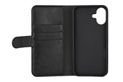 Puhelin - Kannet ja kotelot - Essentials Wallet Black - iPhone 16 Plus - 3052323