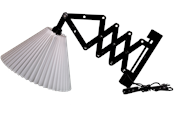 Valaisimet - Alpe Design Danish designed black wood accordion wall lamp - 3132419