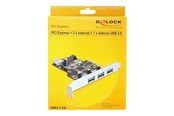 Ohjainkortit - DeLOCK PCI Express Card > 3 x External + 1 x Internal USB 3.0 - 89301