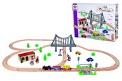 Puulelut - Eichhorn  Train Train Set with Bridge - 100006204