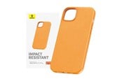 Puhelin - Kannet ja kotelot - Baseus Phone Case for iPhone 15 ProMax Fauxther Series (Orange) - P60157304713-03