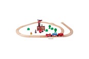 Puulelut - Eichhorn Train Track with Bridge Playset 33 piece - 100006205