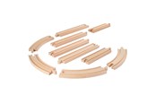 Puulelut - Eichhorn Train Tracks Tracks Playset 10 pieces. - 100006403