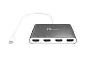 Näyttökaapeli - j5create USB-C to 4-Port HDMI Multi Monitor Adapter - JCA366-N