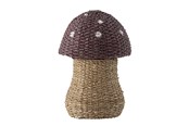 Sisustus - Bloomingville Mini - Corintha Basket w/Lid - Red - Seagrass - 82048260
