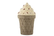 Sisustus - Bloomingville Mini - Cillie Basket w/Lid - Water Hyacinth - 82058125
