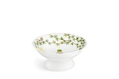Kattaus - Kähler Hammershøi Christmas Bowl on stand Ø23 cm - White w. deco - 693130