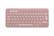 Näppäimistöt - Logitech Pebble Keys 2 K380s Wireless Keyboard - Tonal Rose - Näppäimistö - Universal - Vaaleanpunainen - 920-011853