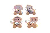 Vauva- ja taaperolelut - Joueco The Wildies Wooden Animal with Bead Track - 80115
