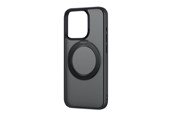 Puhelin - Kannet ja kotelot - Baseus SkyRing 360° case with stand for iP 15 + tempered glass and cleaning kit (black) - P60161006101-04