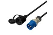 Muut kaapelit - Deltaco Earthed Adapter Cable 1-Phase - 7333048048998