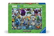 Palapelit - Ravensburger Puzzle Minecraft Mobs 1000p - 12000422
