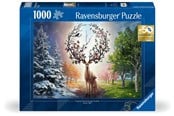 Palapelit - Ravensburger Puzzle The magical deer and the four seasons 1000p - 12001088