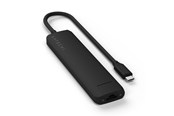 Telakointiasemat - Satechi 7-in-1 USB-C Slim Multiport Adapter with Ethernet - Black - ST-P7SK