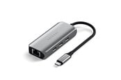 USB hub - Satechi 4-In-1 USB-C Hub With 2.5 Gigabit Ethernet USB hub - 3 porttia - Harmaa - ST-H3C25EM
