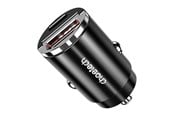 Puhelin - Adapterit & Laturit - Choetech TC0006 1x USB-A 1x USB-C 30W PD 3.0 car charger (black) - TC0006