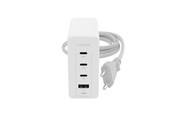 Puhelin - Adapterit & Laturit - Mophie USB-C 120W Wall Adapter PD HUB (3xUSB-C + 1xUSB-A) GaN - White - 409909309