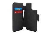 Puhelin - Kannet ja kotelot - Puro Wallet - iPhone 12 Pro Max/14 Plus/15 Plus/15 Pro - PUIP67MAGFOLIOBLK