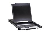 Näyttö - 19" Eaton 16-Port Cat5 KVM over IP Switch - Virtual Media 19 in. LCD 1 Remote/1 Local User 1U Rack-Mount TAA - B064C-16-1X1-IP