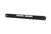 Lisätarvikkeet - Tripp Lite 12-Port Cat6 Cat5 Patch Panel 568B 110 Punch Down Rackmount RJ45 1URM TAA - patch panel - 1U - 19" - N252-012