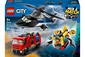 LEGO®  - LEGO City 60462 Helikopteri, paloauto ja sukellusvene yhdessä - 60462