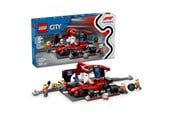 LEGO® - LEGO City 60443 F1®-varikkopysähdys ja varikkomiehistö sekä Ferrari-auto - 60443
