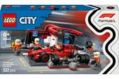 LEGO®  - LEGO City 60443 F1®-varikkopysähdys ja varikkomiehistö sekä Ferrari-auto - 60443