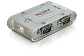 Verkkokortit (verkkosovittimet, tulostuspalvelimet jne.) - DeLOCK USB 2.0 to 4 Port Serial HUB - 87414