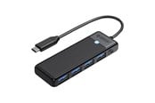 USB hub - ORICO Hub 4in1 USB A3.0x4 (black) USB hub - 4 porttia - USB 3.0 - Musta - PAPW4A-C3-015-BK-EP