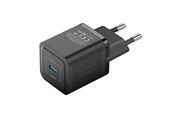Puhelin - Adapterit & Laturit - Vention Wall charger FEPB0-EU USB-C 20W GaN (black) - FEPB0-EU