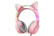 Kuulokkeet - ONIKUMA Gaming headphones X15Pro Pink Cat's Ears - X15PROP with cat ear