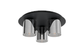 Valaisimet - EGLO GOROSIBA 1 ceiling lamp black - 99631