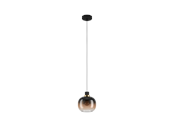 Valaisimet - EGLO OILELLA pendant black/brown/transparent - 99614