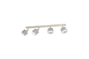 Valaisimet - EGLO BELLIZZI spot 4L brushed steel/grey - 901048