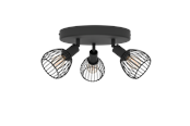Valaisimet - EGLO SONNINO spot 3L black - 901041