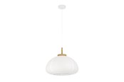 Valaisimet - EGLO SUMMERHILL pendant light white/wood - 44065