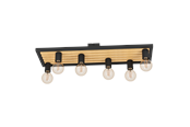 Valaisimet - EGLO CONSETT ceiling lamp black/brown - 43724