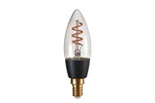 Smart Home - Älykoti - EGLO CONNECT-Z LED C35 Spiral 4W 2000K E27 smoky - 110322