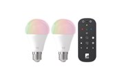 Smart Home - Älykoti - EGLO CONNECT-Z LED A60 9W RGB+TW E27 matt 2-pack incl. remote control - 110311