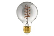 Smart Home - Älykoti - EGLO CONNECT-Z LED G80 Spiral 4W 2000K E27 smoky - 110286