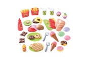 Leikkikeittiöt ja tarvikkeet - PLAY Toys Food Lunch and Snacks Playset 60pcs. - 3020